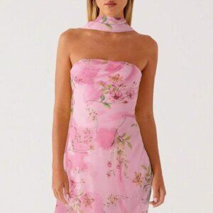 Womens Floral Strapless Dress Y2k Backless Sleeveless Tube Maxi Long Dresses Sex